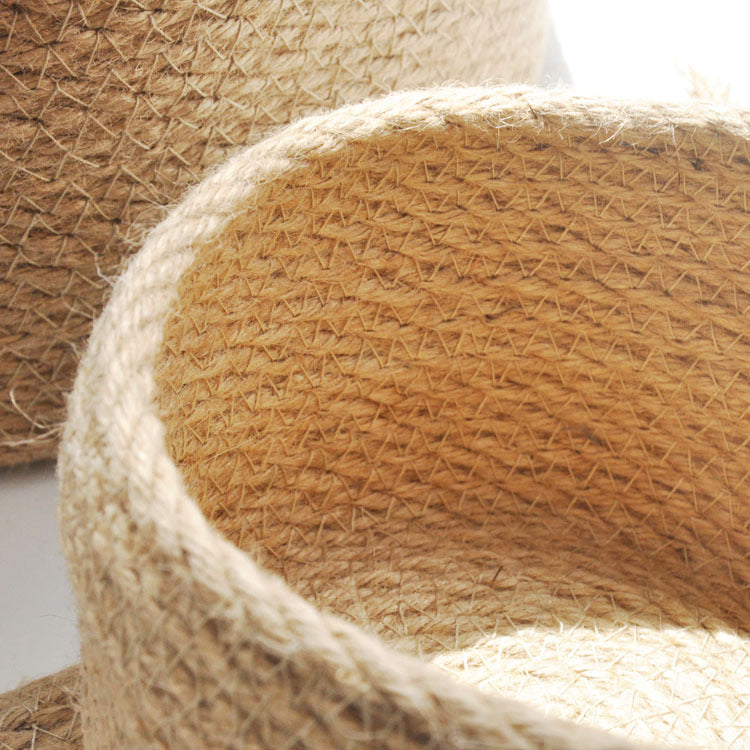 Japanese Linen Storage Basket with Lid