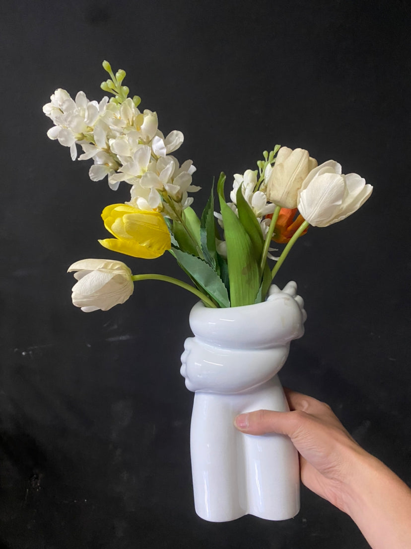 Abstract Human Ceramic Vase