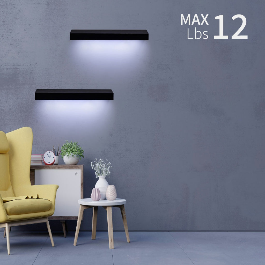 LED Floating Wall Shelves