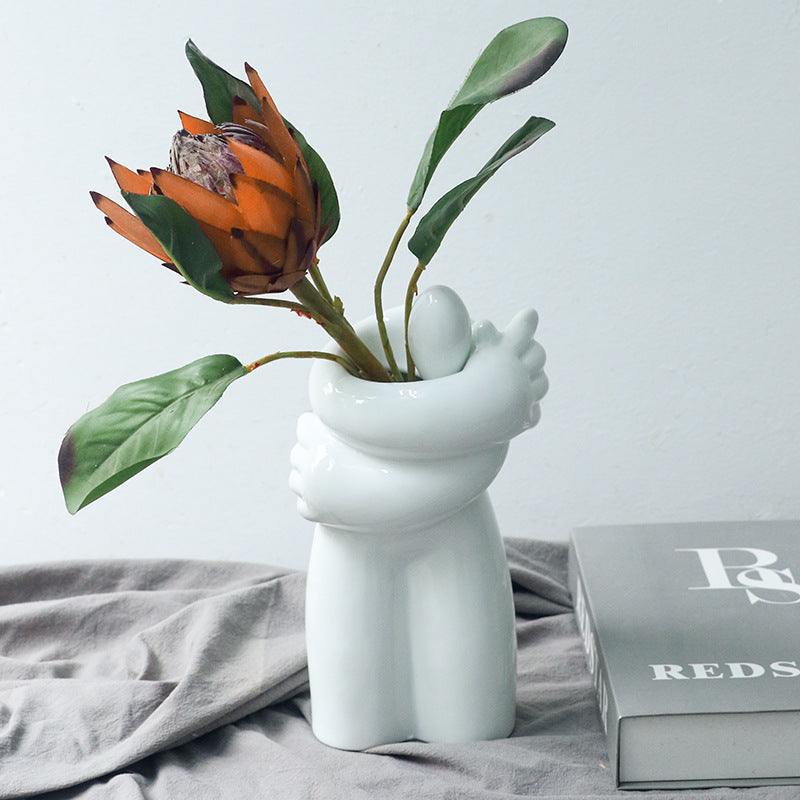 Abstract Human Ceramic Vase