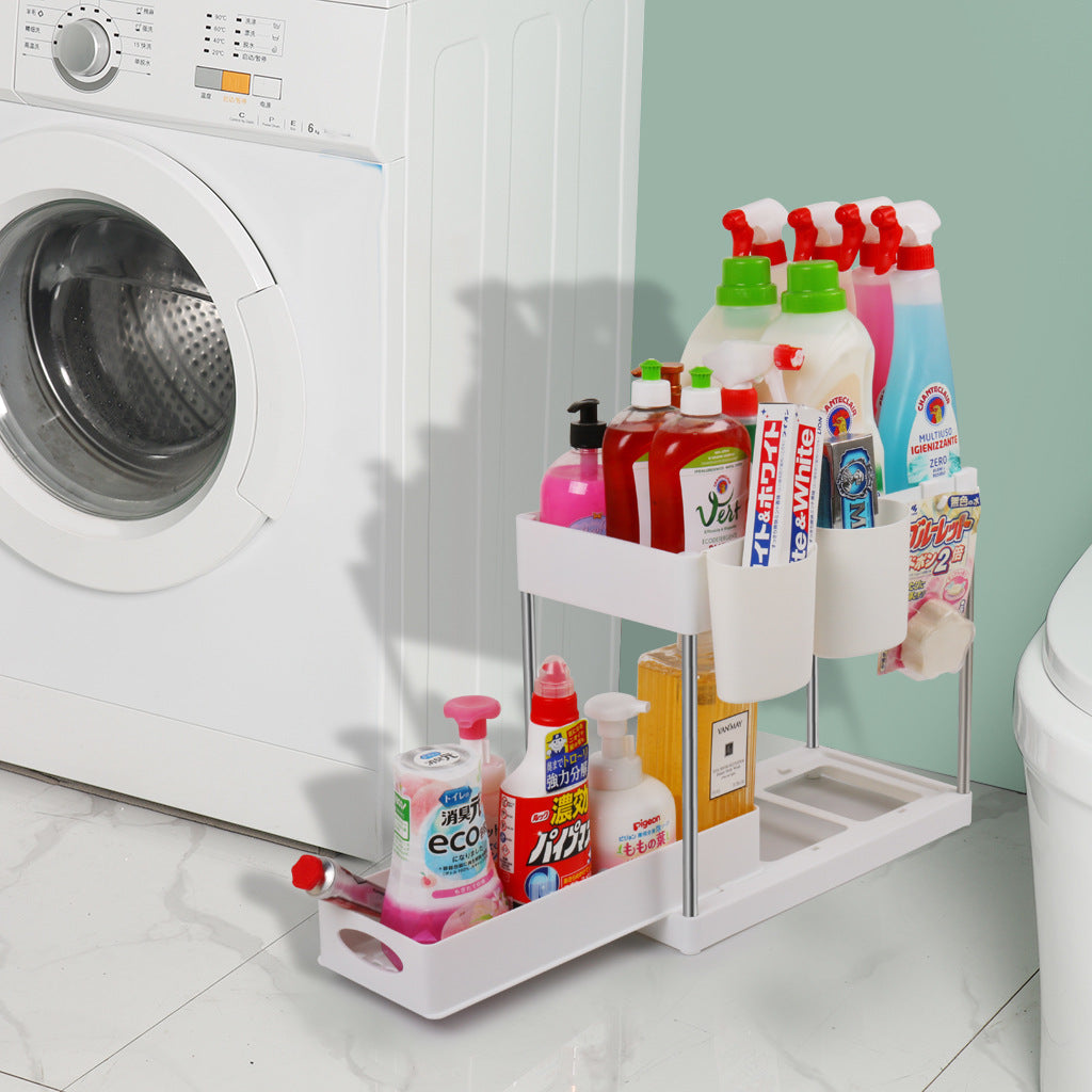 Double-Layer Pull-Out Sink Organizer