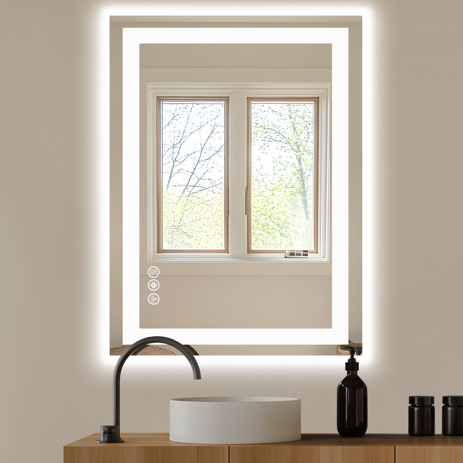 Halo LED Anti-Fog Mirror