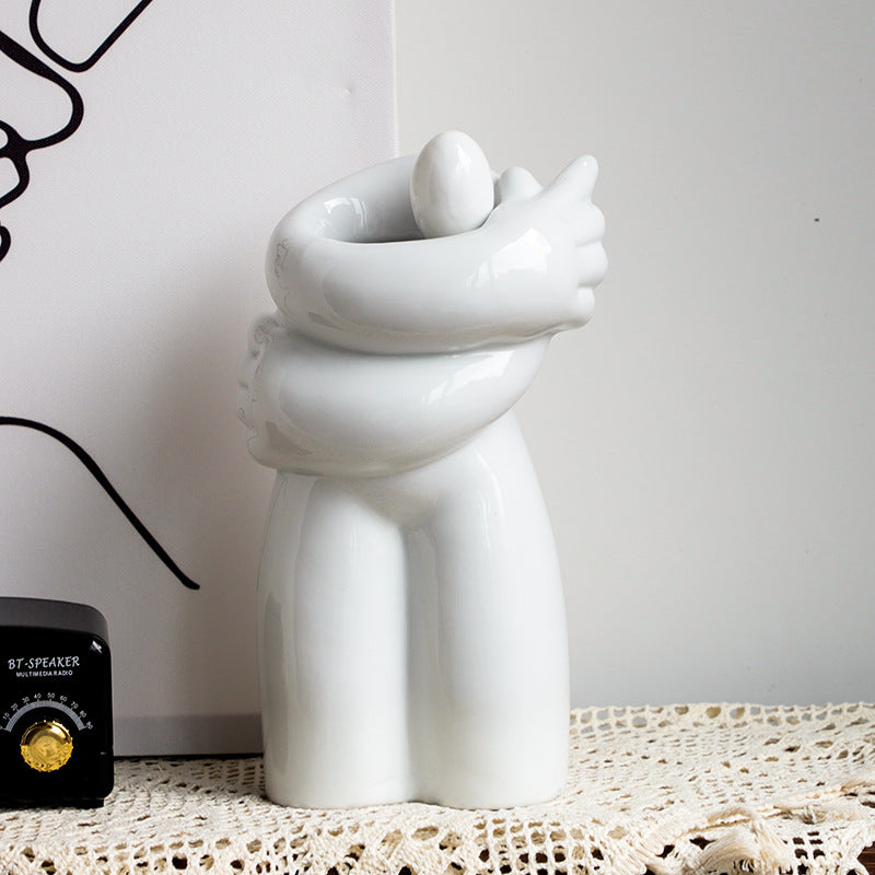 Abstract Human Ceramic Vase