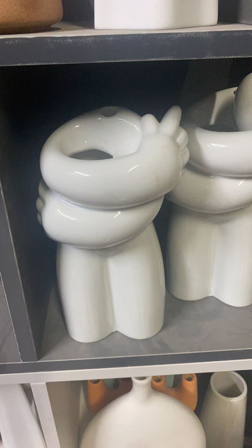 Abstract Human Ceramic Vase