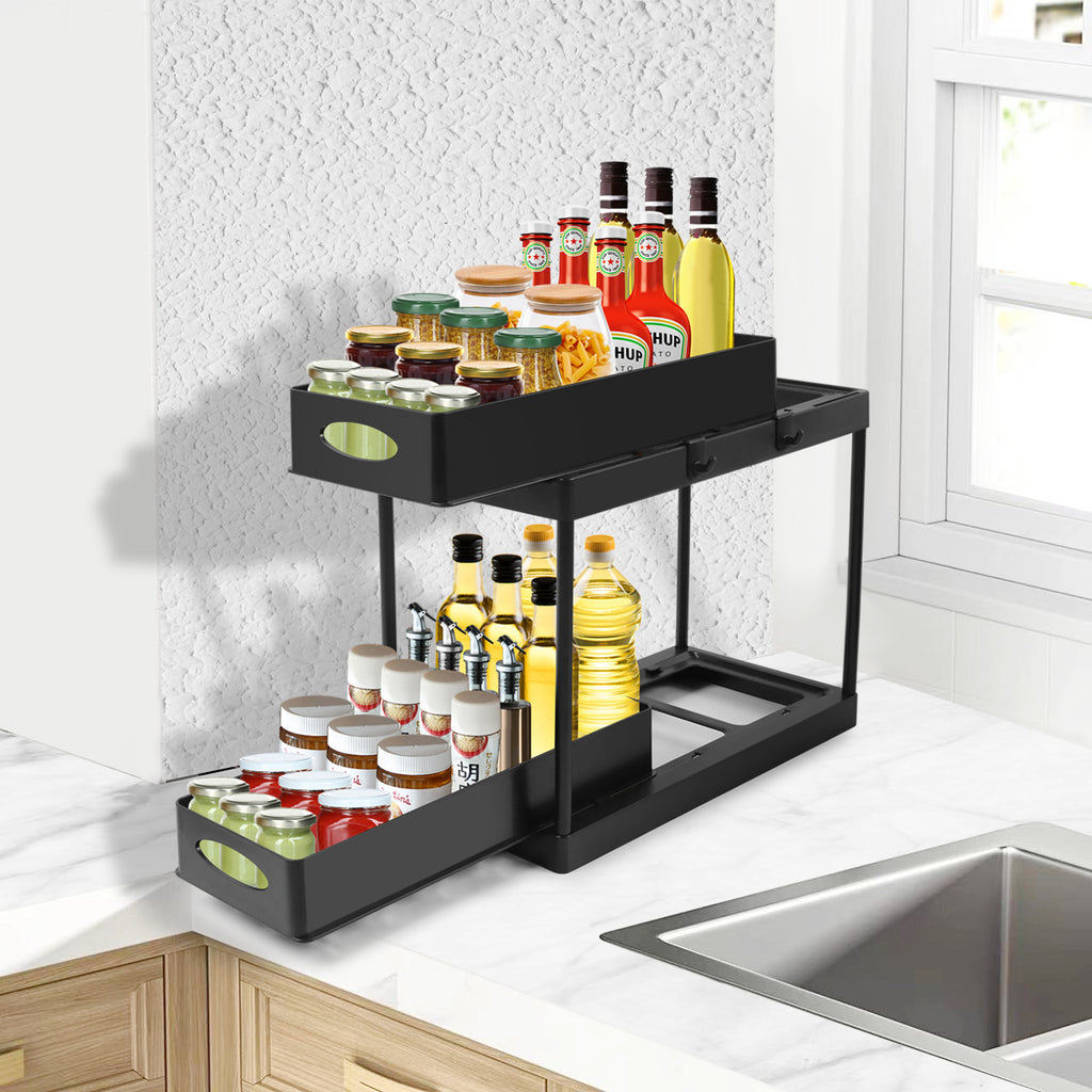 Double-Layer Pull-Out Sink Organizer