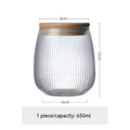 Bamboo Lid Glass Storage Jar