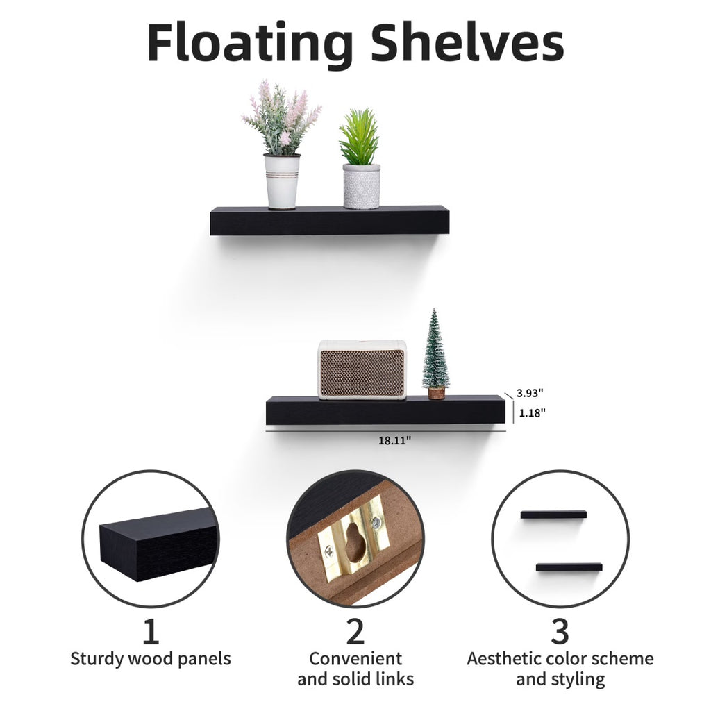 LED Floating Wall Shelves