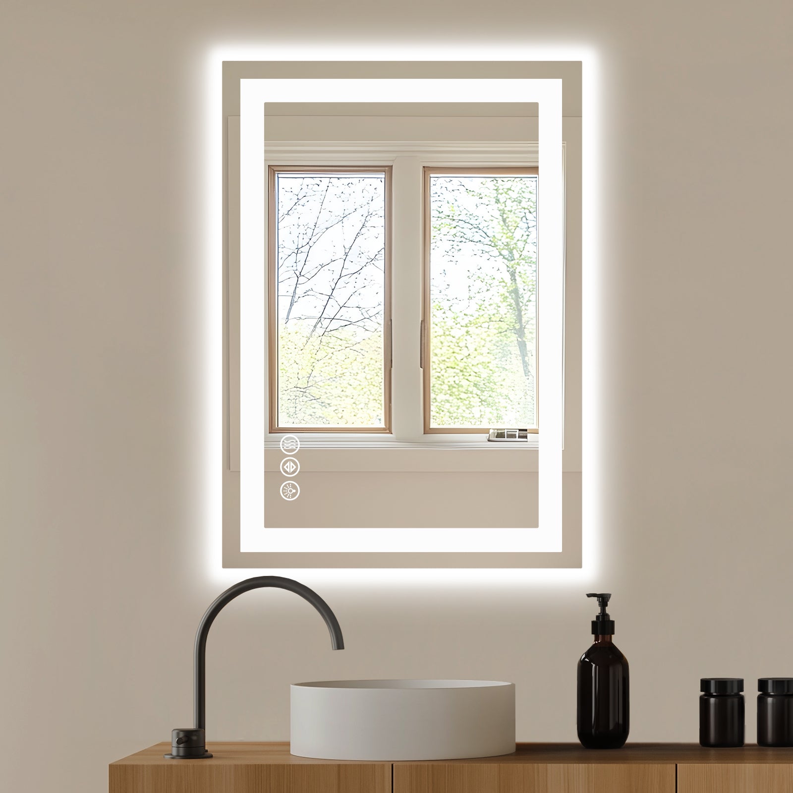 Halo LED Anti-Fog Mirror