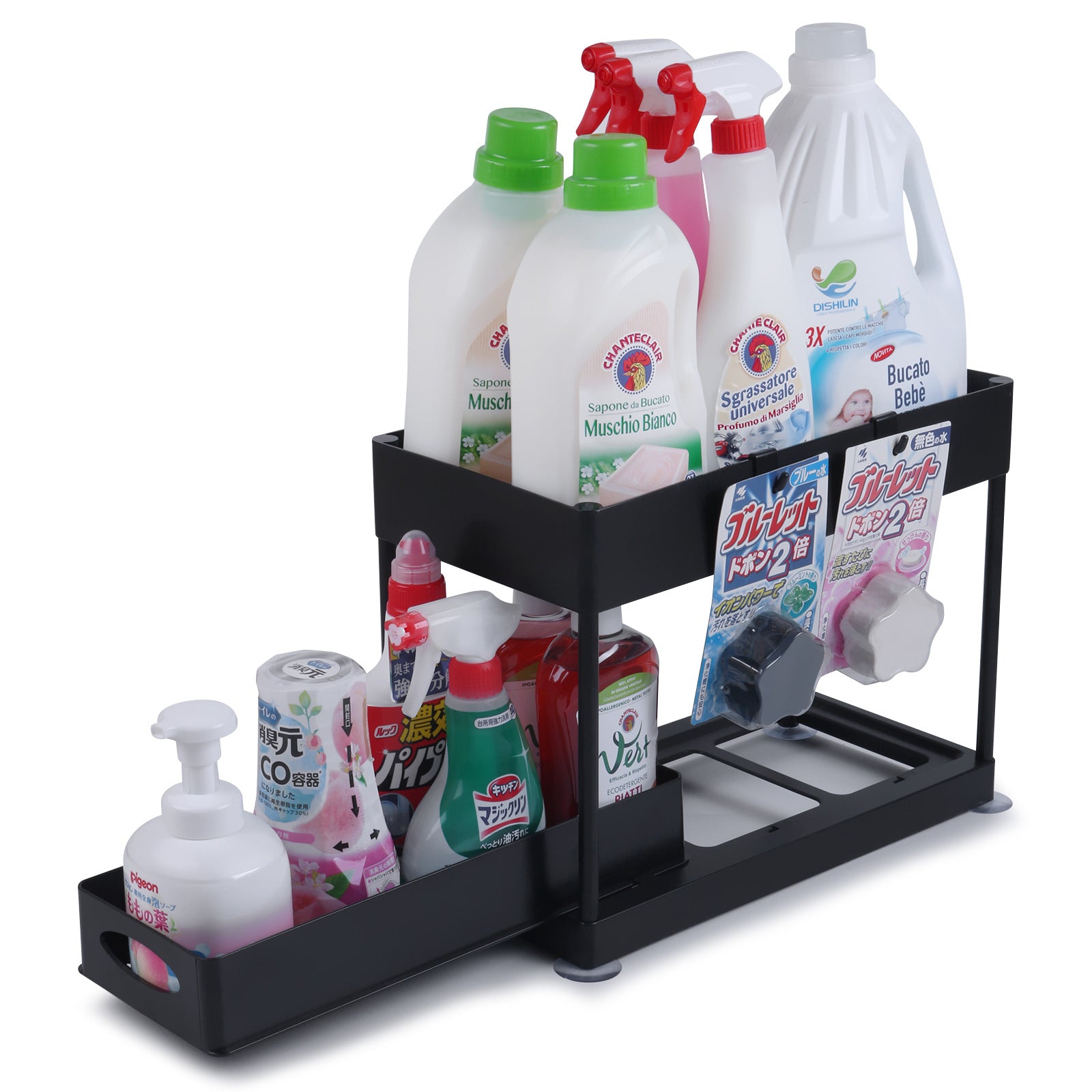 Double-Layer Pull-Out Sink Organizer